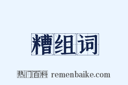 糟组词是什么意思的图片